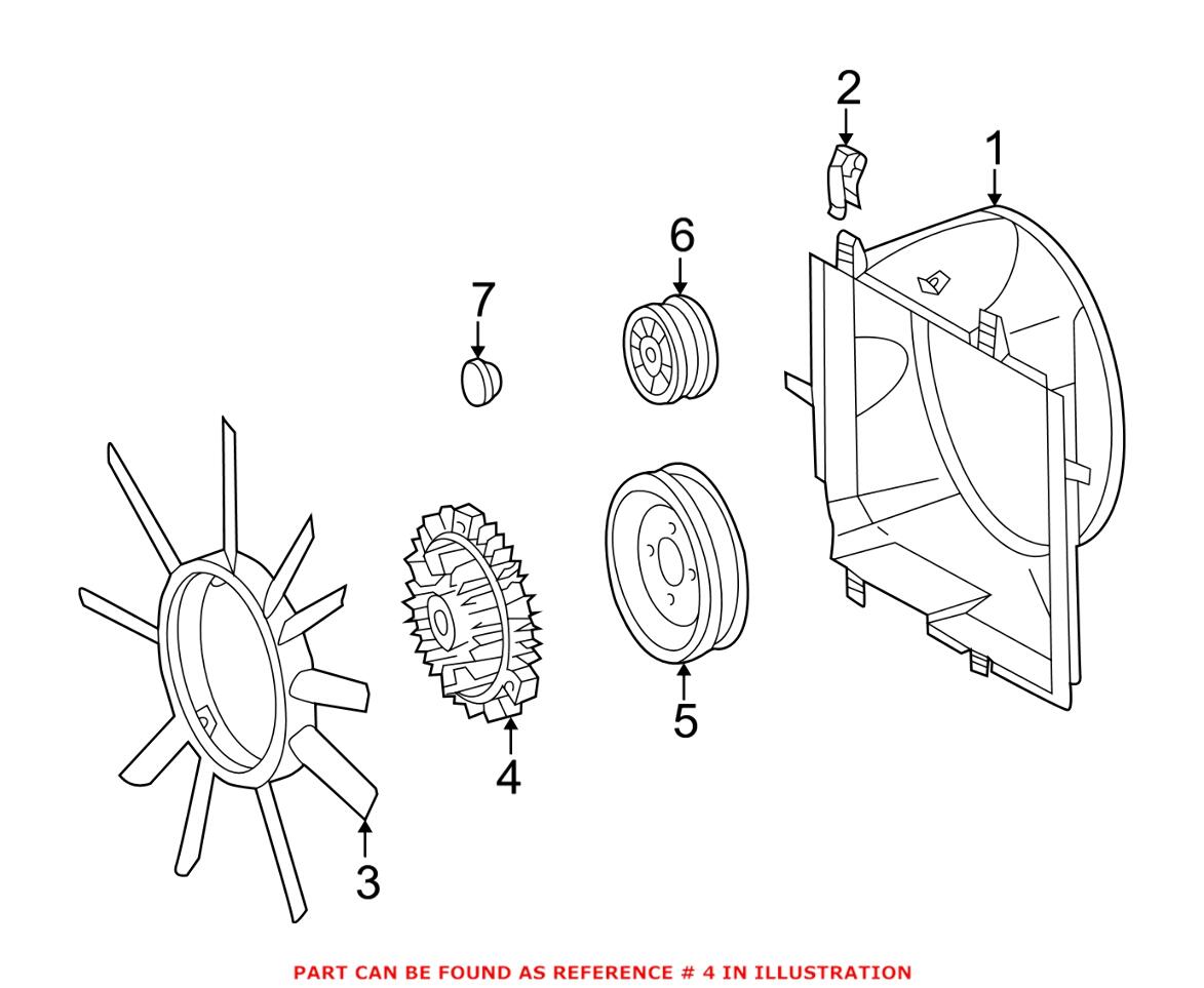 Mercedes Engine Cooling Fan Clutch 1192000222